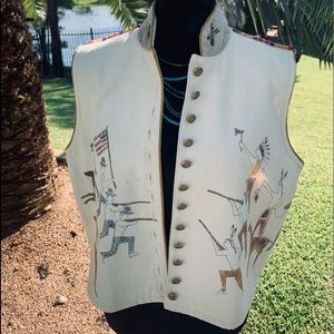 Vintage Double D Ranch Hand Painted Vest